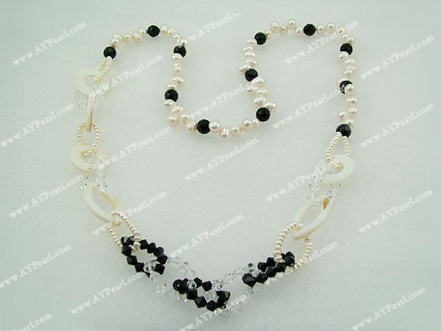 shell collier en cristal Pearl