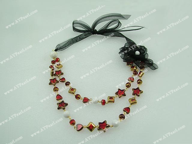 manmade crystal necklace