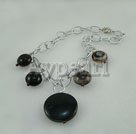 Wholesale Gemstone Necklace-black agate necklace