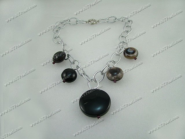 black agate necklace