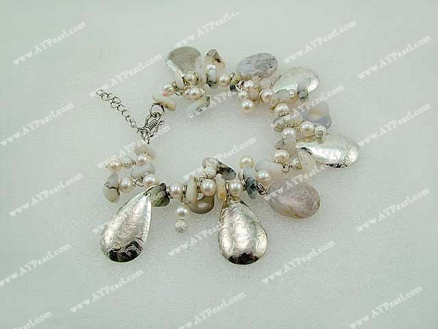 agate pearl bracelet