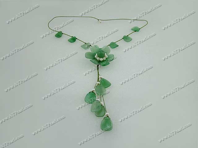 pearl aventurine necklace