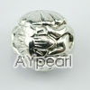 CCB imitation silver metal beads, 16mm ball, sold by per pkg