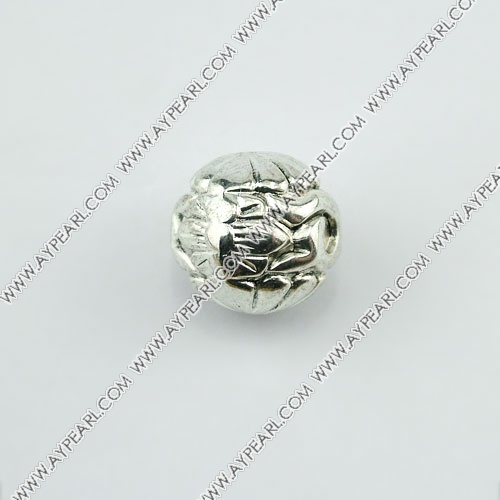 CCB imitation silver metal beads, 16mm ball, sold by per pkg