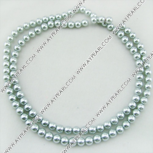 acrylic pearl beads, 8mm round, sold by per 33-inch strand