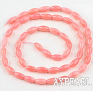 coral beads,4*8mm rice,red,sold per 15.75-inch strand