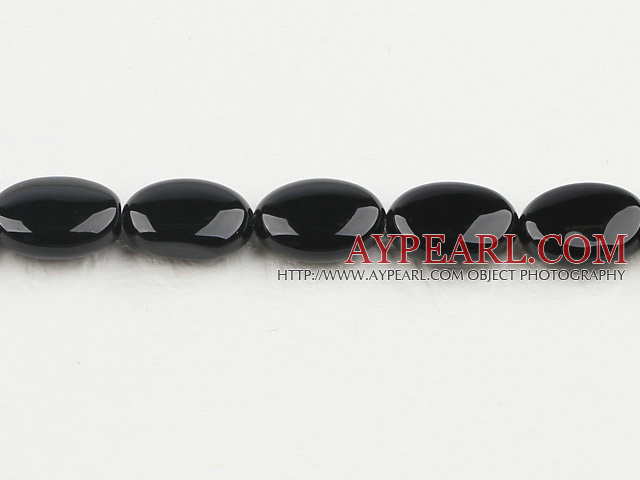 black agate beads,10*14mm egg,Grade A ,sold per 15.75-inch strand