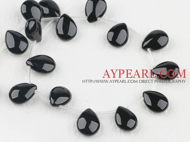 black agate beads,10*14mm tear drop,Grade A ,Sold per 15.75-inch strands