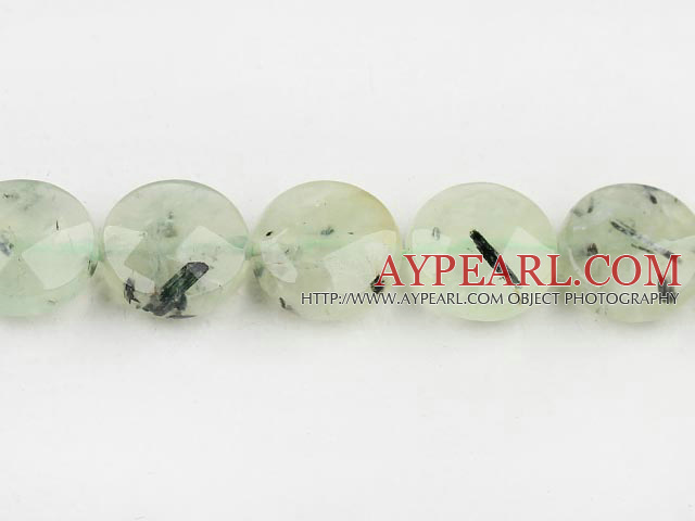 Prehnite beads,14mm flat oval,Sold per 15.75-inch strands