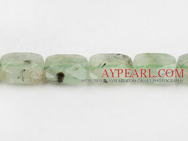 Prehnite beads,12*16mm rectangle,Sold per 15.75-inch strands