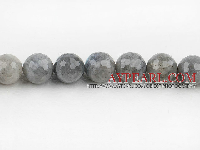 Flashing Stone beads,16mm round, faceted,Sold per 15.75-inch strands