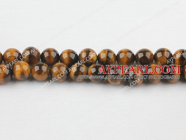 tigereye beads,10mm round,sold per 15.75-inch strand