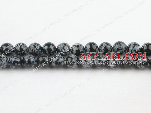 Snowflake beads,10mm round,sold per 15.75-inch strand