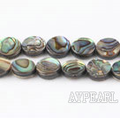paua shell beads,10mm flat oval,Sold per 15.75-inch strands