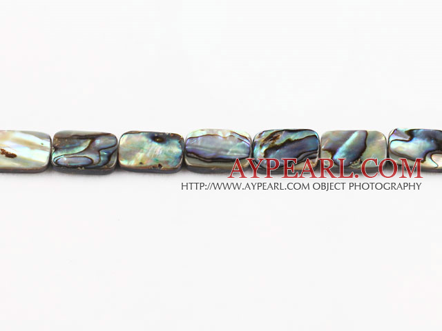 paua shell beads,12*16mm rectangle,Sold per 15.75-inch strands