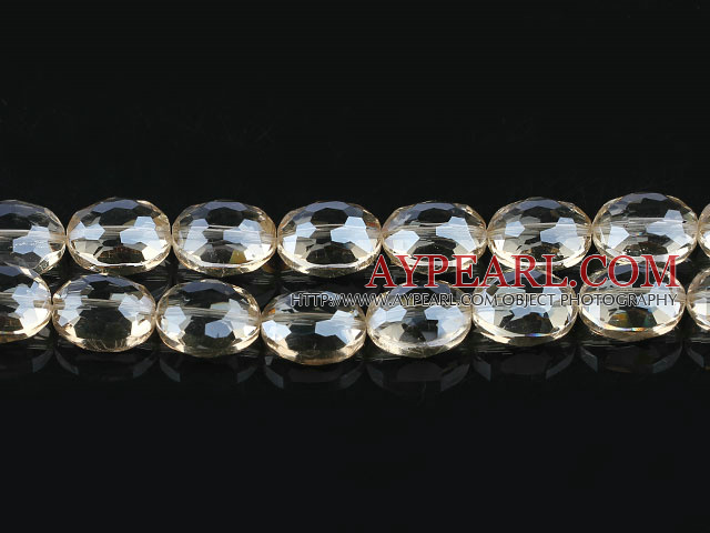 manmade crystal beads,8*13*16mm ,accompany with the light yellow color,sold per 15.16inches strand