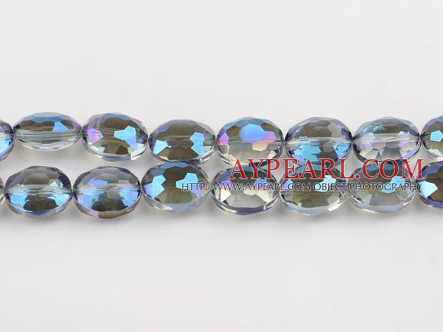 manmade crystal beads,8*13*16mm ,accompany with the purple color,sold per 15.16inches strand