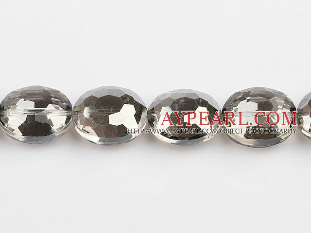 manmade crystal beads,13*20*24mm, grey, Sold per 14.17inches strand