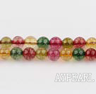 manmade burst pattern crystal beads,6mm round,sold per 16.14-inch strand