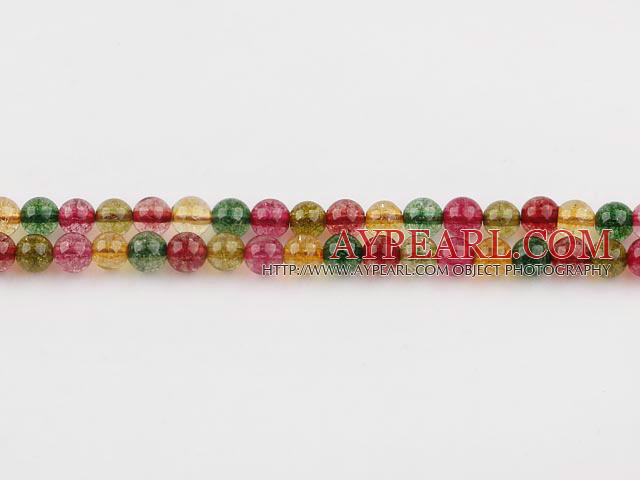 manmade burst pattern crystal beads,6mm round,sold per 16.14-inch strand