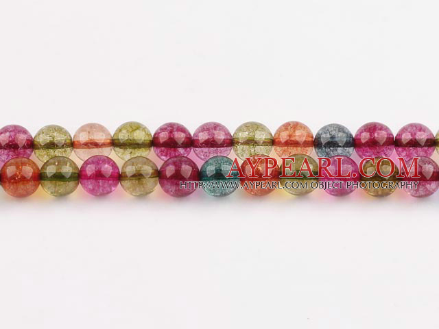 manmade burst pattern crystal beads,10mm round,sold per 15.75-inch strand