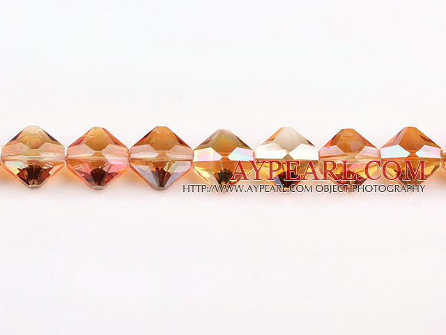 manmade crystal beads,10*15mm,accompany with colors ,Sold per 13.78inches strand