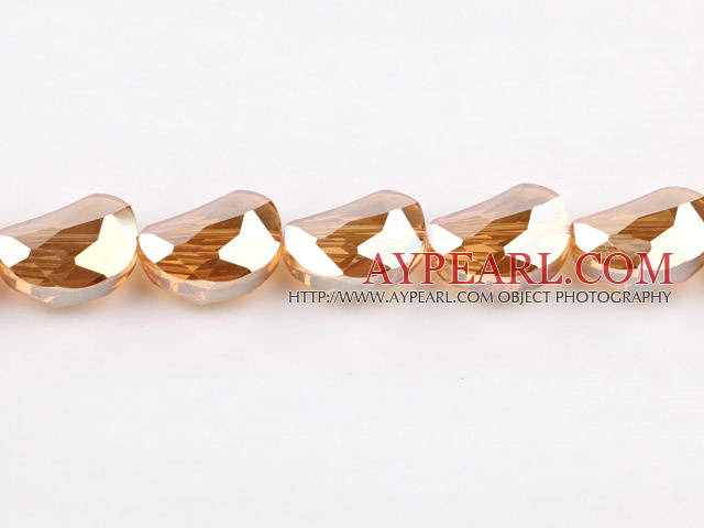 manmade crystal beads,10*14*20mm pea,accompany with colors,Sold per 13.98inches strand