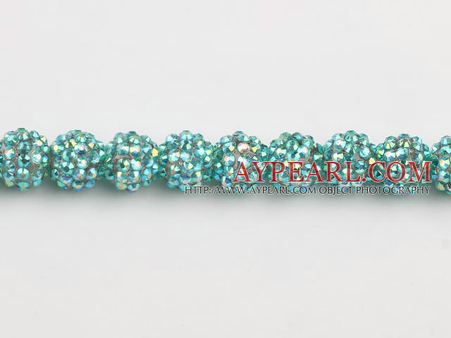 Acrylic bali beads,14mm,blue,Sold per 13.39-inch strand