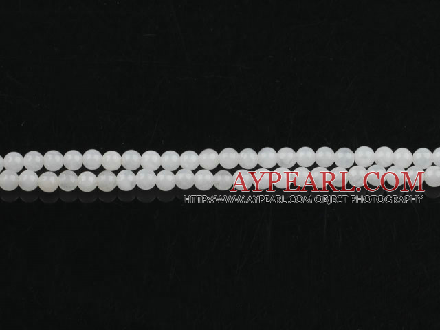 white jade beads,4mm round ,dold per 15.75-inch strand