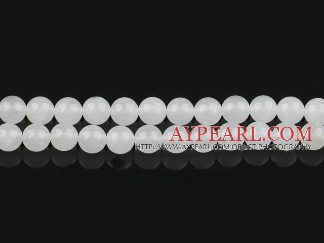 white jade beads,8mm round ,dold per 15.75-inch strand