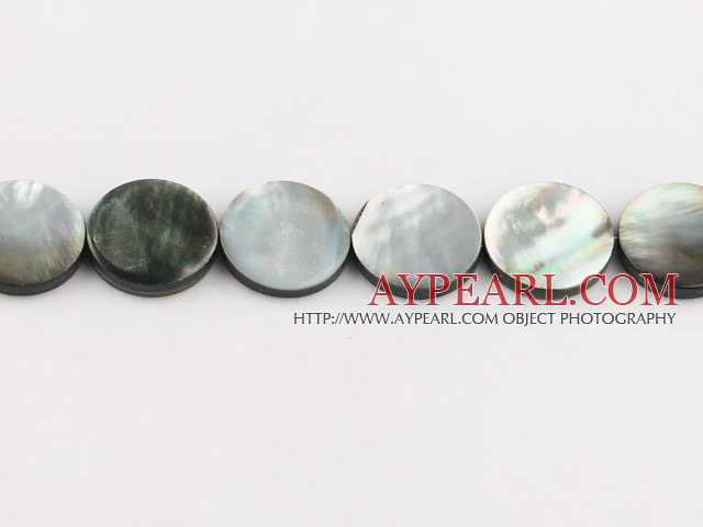 black lip shell beads,18mm flat oval,sold per 15.75-inch strand