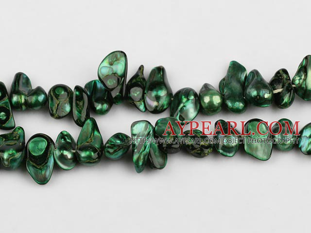 Pearl Beads, Dark Olive Green, 7*15mm dyed uncoating, Sold per 15.7-inch strand