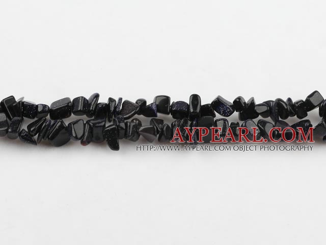 bluesand stone chips ,3*7mm, sold per 35.43-inch strand