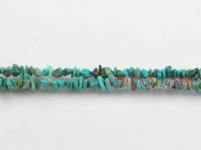 natural turquoise chips,3*5mm,green,sold per 35.43-inch strand