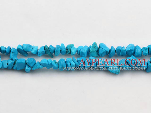 turquoise chips,3*7mm blue,sold per 35.43-inch strand