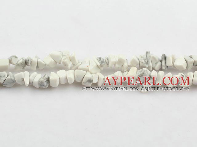 turuqoise chips,3*7mm,white,sold per 35.43-inch strand