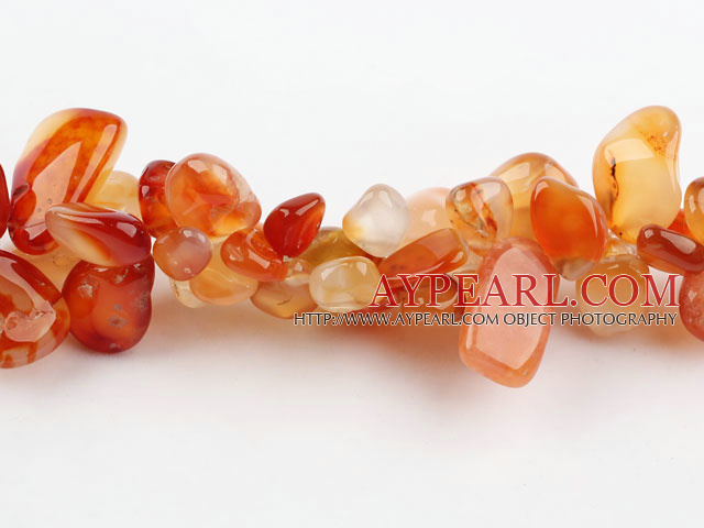 Agate Gemstone Beads, Orange, 10*18mm Natural, hole, Sold per 15.7-inch strand