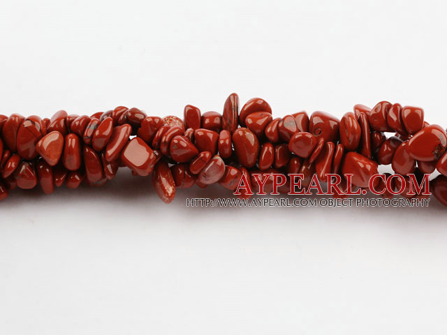 Chip Stone Beads, Red, 3*7mm Marble circle angle, Sold per 34.6-inch strand