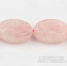 Rose Quartz Gemstone Beads, Pink, 10*18*26mm pattern egg shape,Sold per 15.75-inch strands