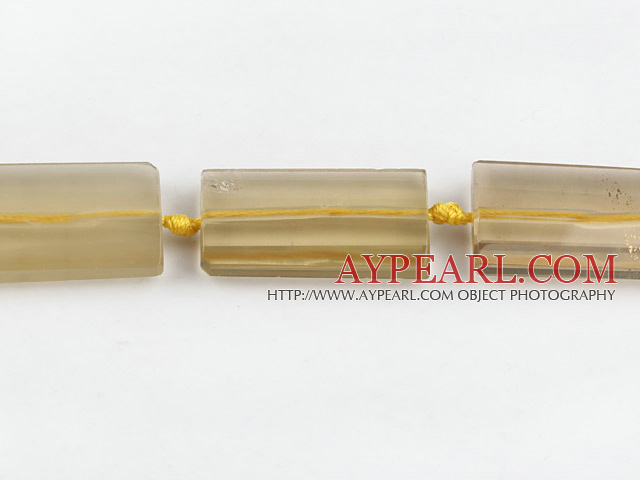 Citrine Gemstone Beads, Yellow, 10*22*40mm rectangle,Sold per 15.75-inch strands