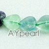 Rainbow fluorite beads, 12mm heart shape, sold by per 15.7-inch strand