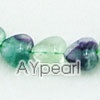 Rainbow fluorite beads, 14mm heart shape, sold by per 15.7-inch strand