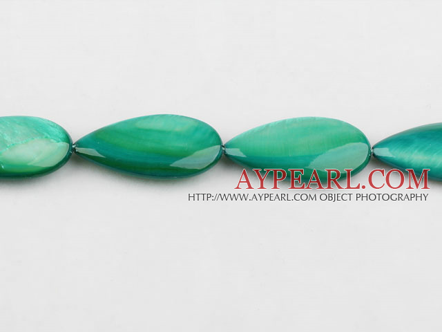 shell beads,dyed,15*30mm teardrop,sold per 15.75-inch strand