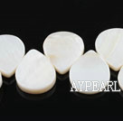 Shell Beads, White, 3*12*15mm drope shape, Sold per 15-inch strand
