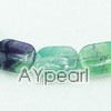 Rainbow fluorite beads, 10*14mm oblong, sold by per 15.7-inch strand