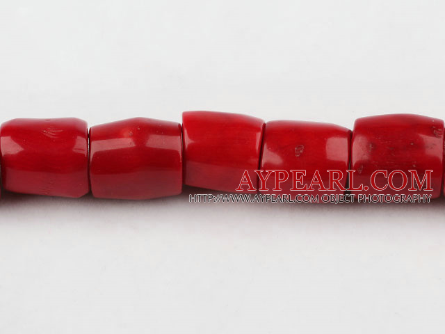 coral beads,18*20mm columniform,red,Grade A,about 4 strands/kg