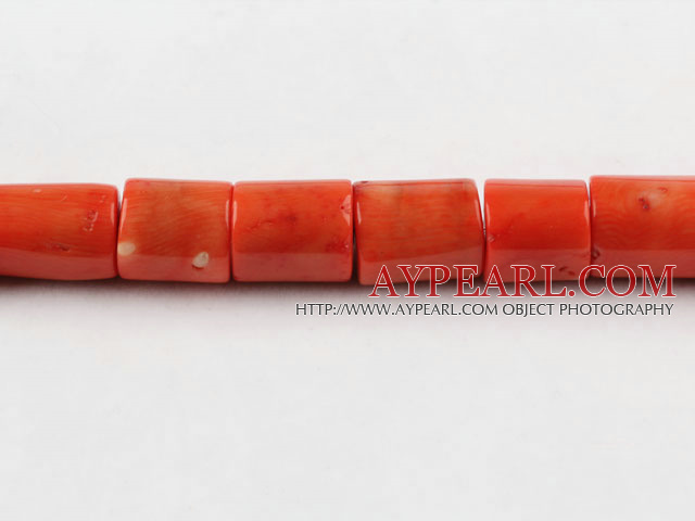 coral beads,15*18mm columniform,pink,Grade A,about 3 strands/kg