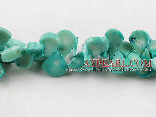 coral beads,12*17mm sun flower seeds,marine blue,about 6 strands/kg