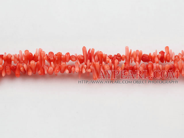 coral beads,2*8mm plantlet,jacinth,about 59 strands/kg