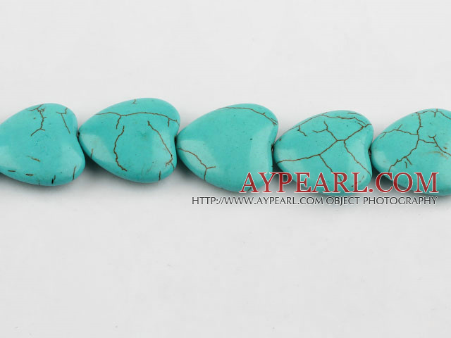 turquoise beads,8*24*24mm heart,green,about 11 strands/kg